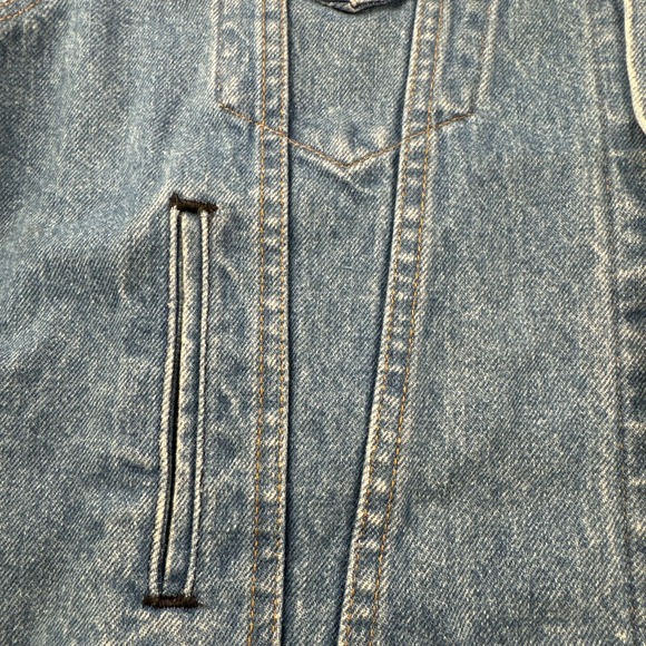 VTG Levi's Strauss & Co 70507 Reg Blue Wash Trucker Denim Jacket Mens XL - Picture 13 of 16